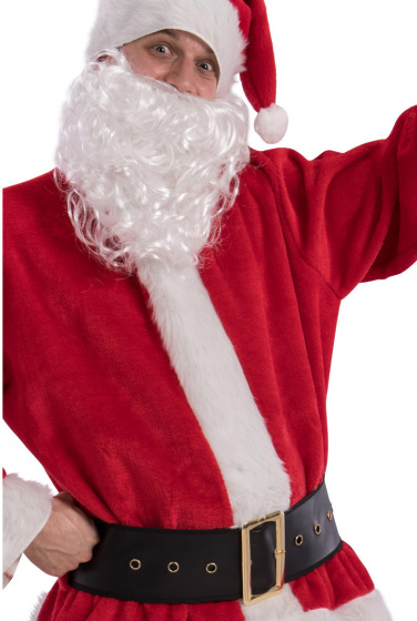 Carnival Toys remienok Santa Claus 150 x 10 cm umelá koža čierno/zlatý