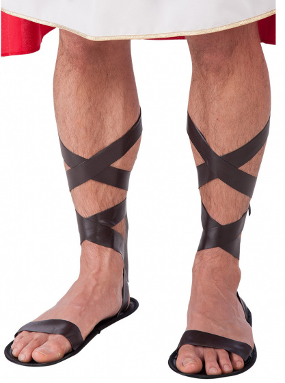 Carnival Toys sandále rímske pánske umelá koža hnedá jednoveľkosť