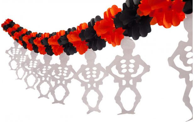 Carnival Toys Kostra girlandy 300 cm papier červený/čierno/biely