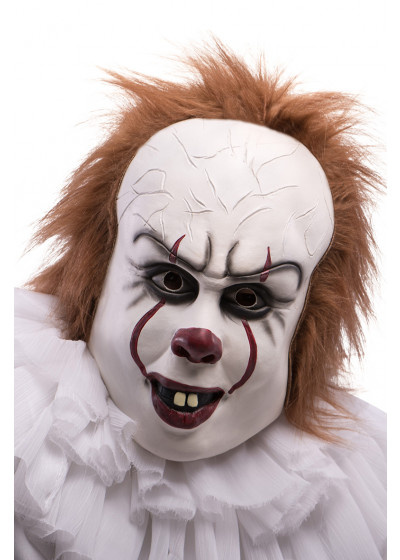 Carnival Toys obliekacia maska ??Horror Clown latexová biela jednoveľkosť