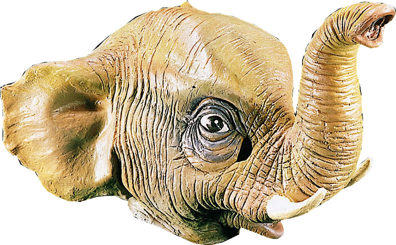 Carnival Toys obliekacia maska ??Olifant latexová zelená jednoveľkosť