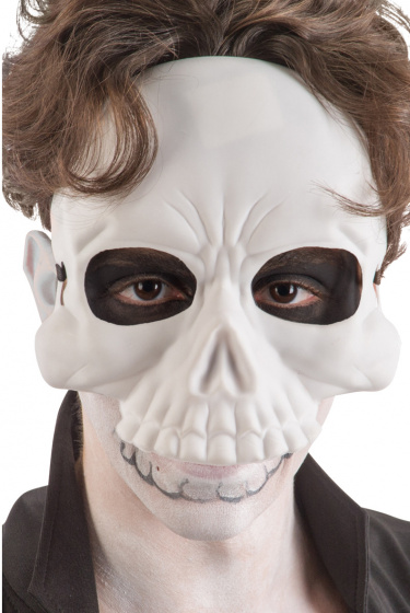 Carnival Toys jednoveľkostná obliekacia maska kostra biela