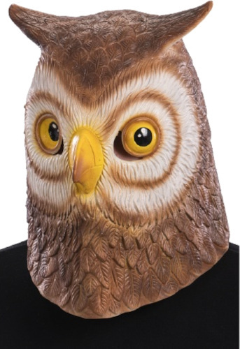 Carnival Toys zdobiť sova latex hnedá jednoveľkosť