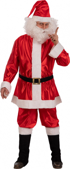 Carnival Toys kostým Kerstman červený/biely veľkosť L/XL 8-dielny