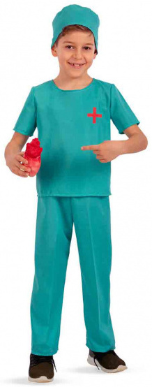 Carnival Toys kostým Chirurg junior textilný zelený mt 126