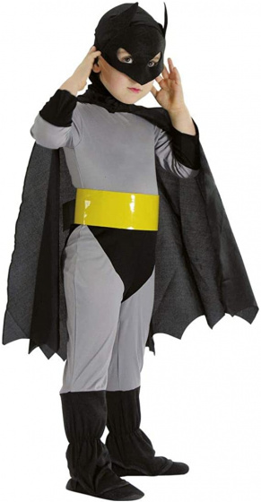 Carnival Toys kostým Batman junior textil šedý mt 126 4-diel