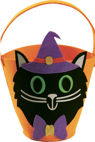 Carnival Toys filcová taška Halloween 31 cm filcová oranžová/čierna