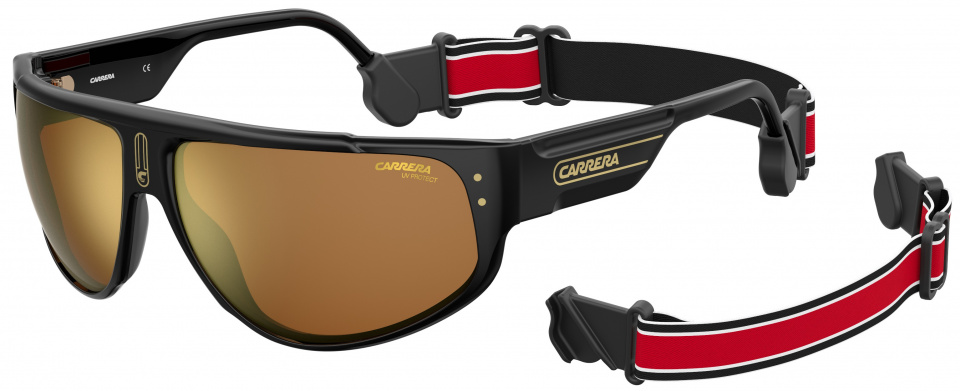 Carrera Eyewear slnečné okuliare 1029/S unisex kat. 3 zrkadlové čierne