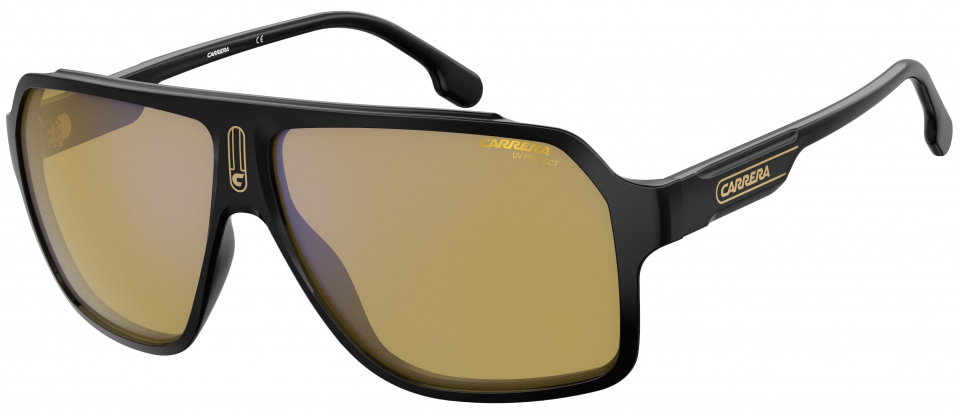 Carrera Eyewear slnečné okuliare 1030/S pánske kat. 2 obdĺžnikové čierne