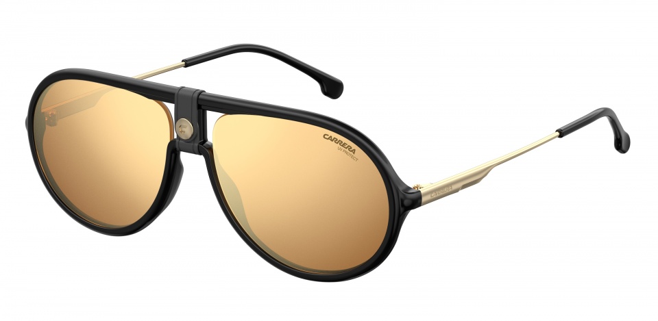 Carrera Eyewear slnečné okuliare 1020/S pánske čierne so zlatým zorníkom