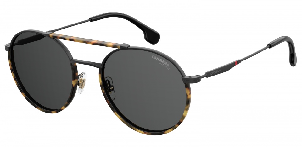Carrera Eyewear slnečné okuliare 208/S unisex havanna/čierne so sivým zorníkom