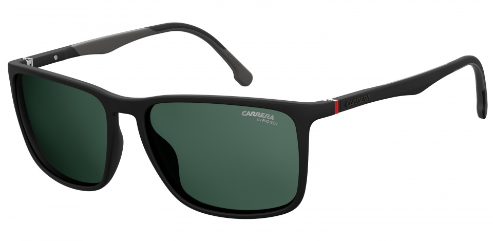 Carrera Eyewear slnečné okuliare 8031/S pánske čierne so zeleným zorníkom