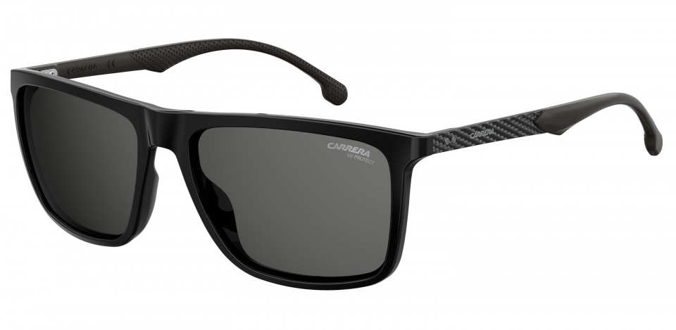 Carrera Eyewear slnečné okuliare 8032/S pánske čierne so sivým zorníkom