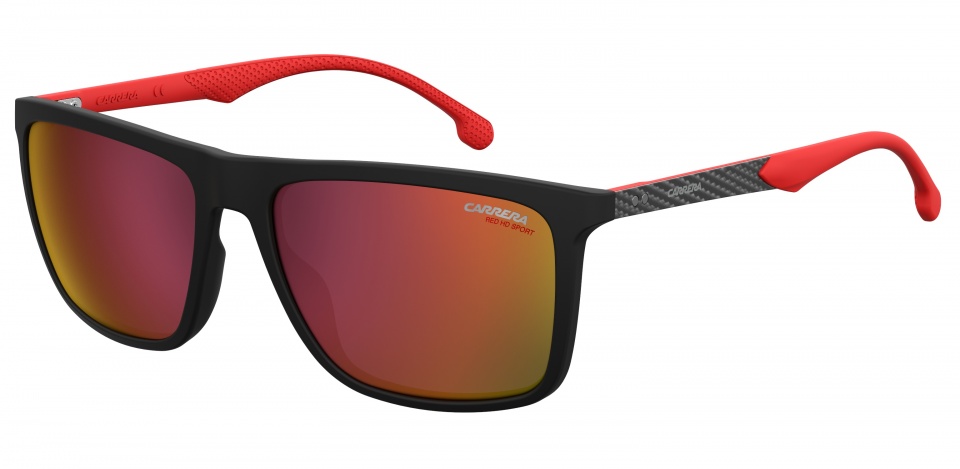Carrera Eyewear slnečné okuliare 8032/S pánske čierne s červeným zorníkom