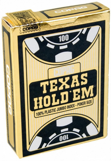 Cartamundi speelkaarten poker texas zwart