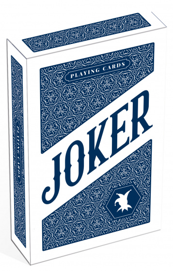 Cartamundi speelkaarten bridge joker karton blauw/wit
