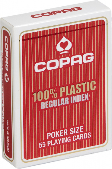 Cartamundi copag regular speelkaarten rood 55 stuks