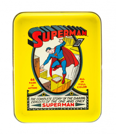 Cartamundi speelkaarten superman aluminium/karton geel/rood