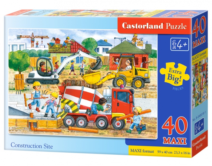 jigsaw puzzle Construction Site junior 40-piece