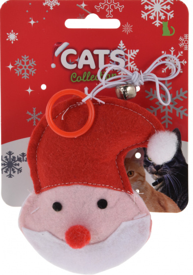 Cats Collection hračka pre mačky Santa Claus 11 cm textilná červená