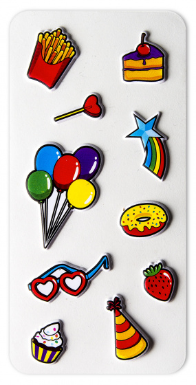 Celly 3D nálepky na elektroniku 10 kusov