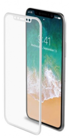 Celly ochranné sklo na Apple iPhone X/XS biele/transparentné