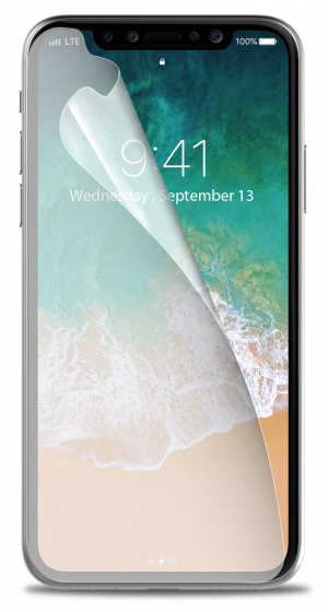 Celly Ochranná fólia na displej iPhone X/XS priehľadná