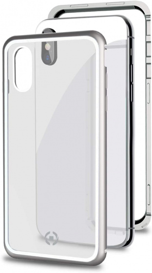 phone case Apple iPhone X/XS aluminium transparent