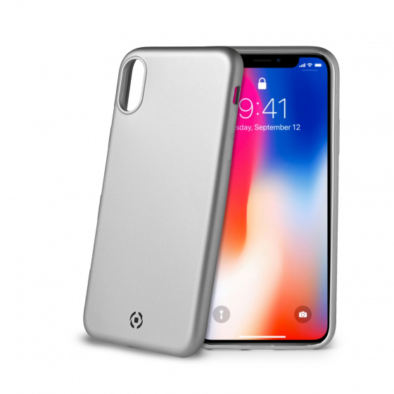 phone case Softmatt iPhone XS/X polyurethane silver
