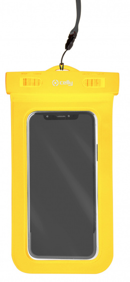 phone sleeve Procompact waterproof 11 x 22 cm PVC yellow