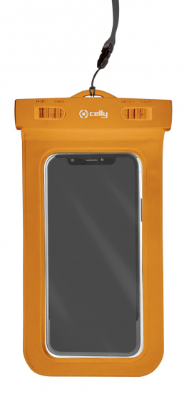 phone sleeve Procompact waterproof 11 x 22 cm PVC orange