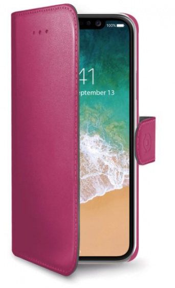 phone case Wally for iPhone XS/X leatherette pink