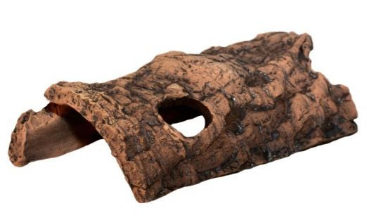 terárium Half-Log 18 x 10 cm keramická hnedá