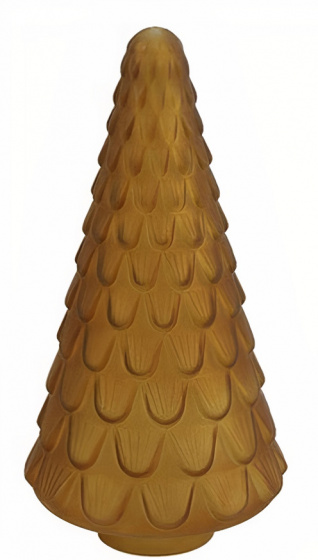 CF label dekorácia vianočný stromček Joren 32 cm sklenený koňak