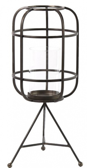 CF label svietnik José 21 x 49 cm nikel čierny