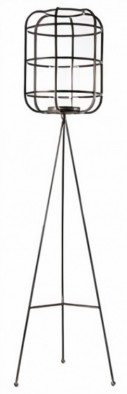 CF label svietnik José 25 x 120 cm nikel čierny