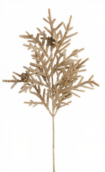 CF label dekorácia ihličnany 22 x 53 cm zlatá