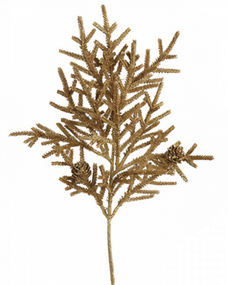 CF label dekorácia ihličnany 22 x 53 cm zlatá