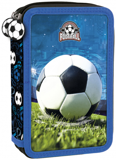 Championship Football etui jongens 21 x 12 cm polyester 28 delig