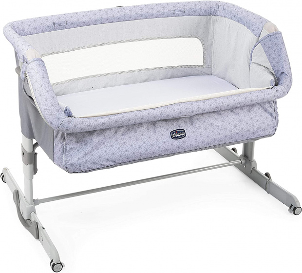 Chicco detská kolíska/spoločný spánok Next2Me 69 x 93 cm polyester strieborný
