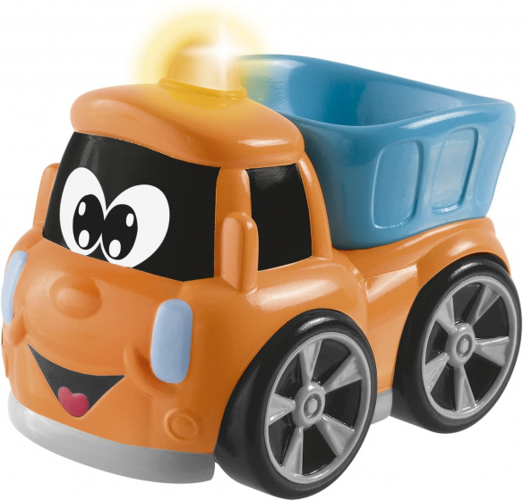 Chicco stavebný automobil sklápač junior 12 cm oranžová/modrá