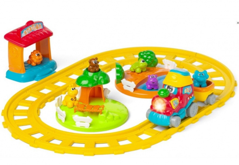 Chicco elektrische trein Adventure junior geel 6 delig Chicco elektrische trein Adventure junior geel 6 delig