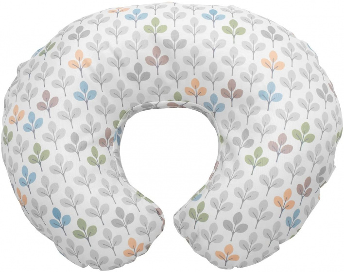 cover for feeding cushion BoppySilverleaf 52 cm white