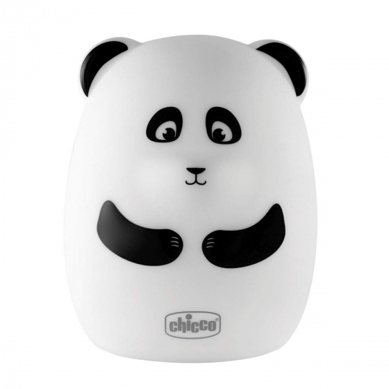 Chicco nočné svetlo Sweet LightsPanda junior 15 cm biela/čierna