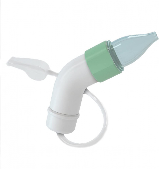 Chicco neuszuiger Soft & Easy Physioclean 48 cm wit/groen 4 delig Chicco neuszuiger Soft & Easy Physioclean 48 cm wit/groen 4 delig