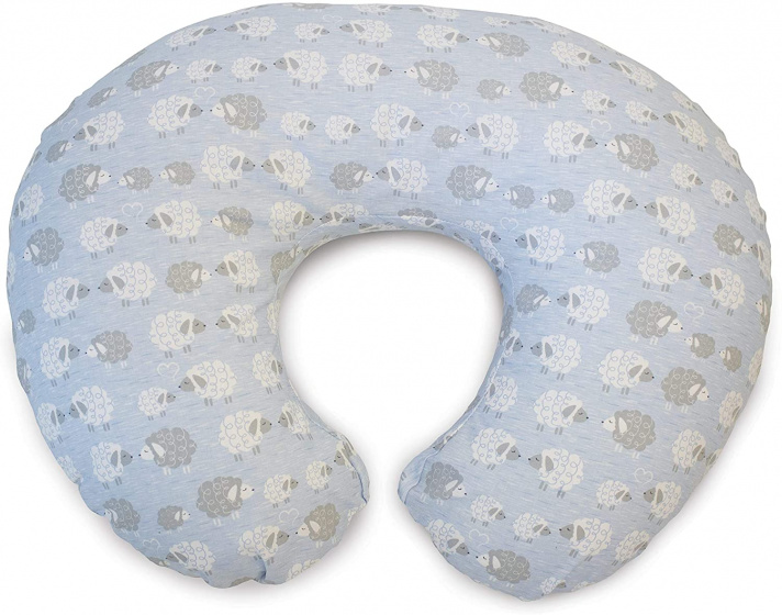 food cushion Boppy junior polycotton / velvet blue