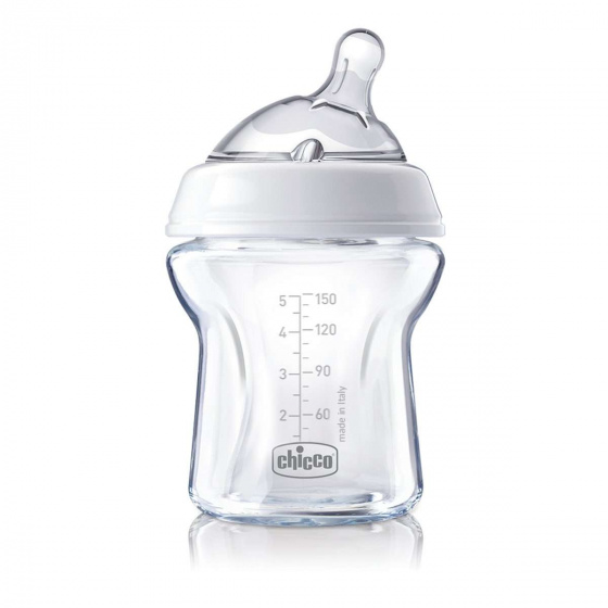Chicco zuigfles Natural Feeling 150 ml transparant (FR/NL)