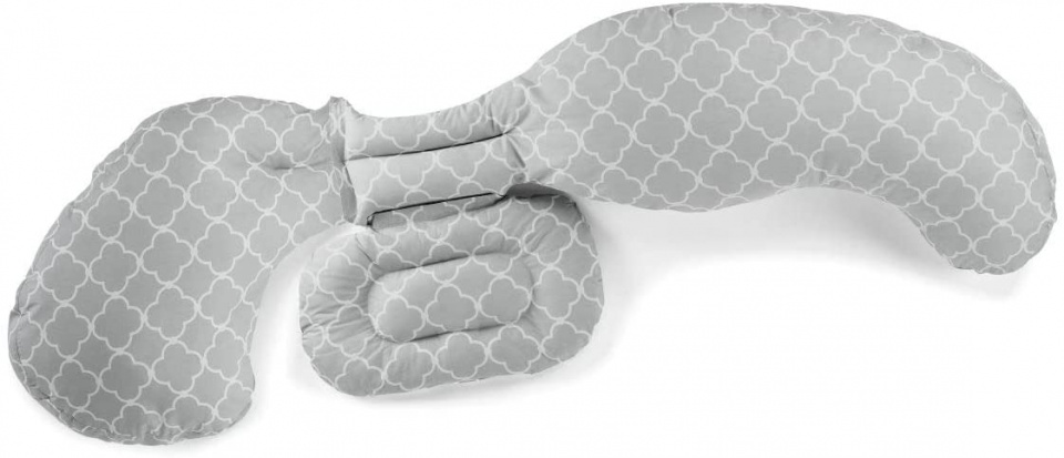 maternity pillow Boppy 48 cm poly-cotton grey