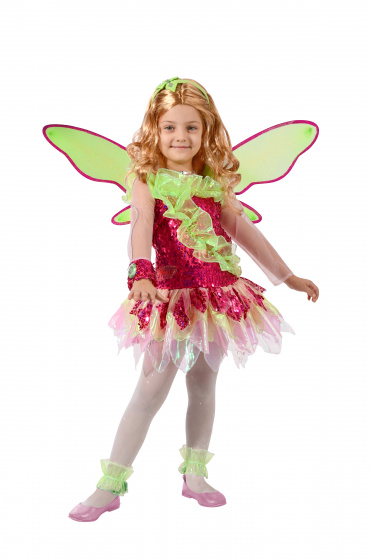 Ciao srl dress up dress Winx Club dievčatá polyester ružová/zelená