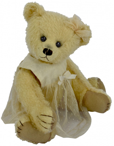 Clemens knuffelbeer teddy mona junior 32 cm pluche beige